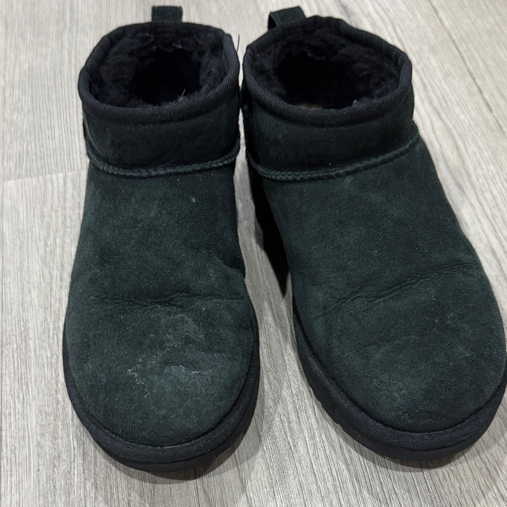 UGG black Suede Ankle Boots
